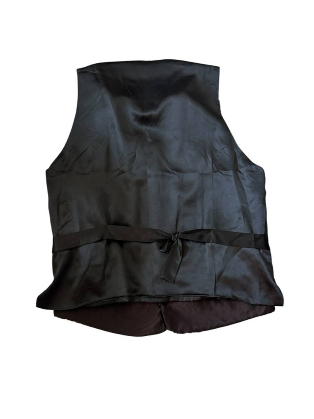 Vintage Neiman Marcus Black & Navy Floral Velvet Vest - Picture 5 of 6